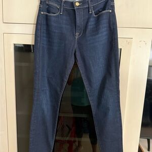 Frame Denim Dark Wash Skinny Jeans